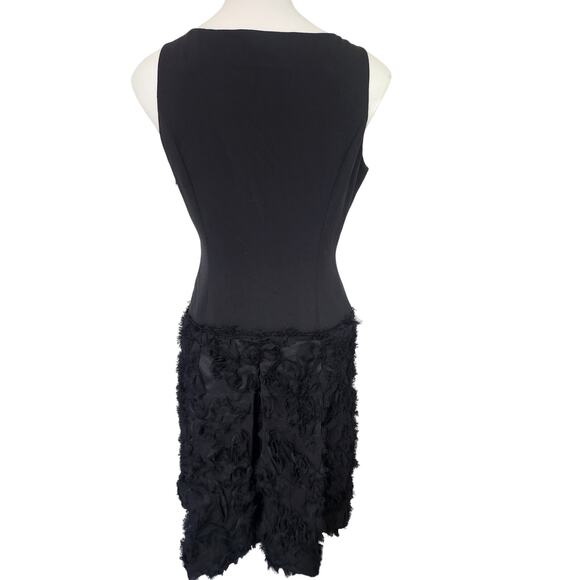 Piazza Sempione Designer wool blend cocktail dress ruffled bottom IT 46 (US 10) - Picture 3 of 9